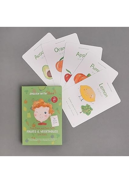 Cards And Flash Facts Fruıts &amp; Vegetables With Eddie modelleri