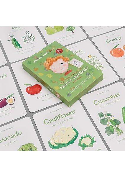 Cards And Flash Facts Fruıts &amp; Vegetables With Eddie fırsatları