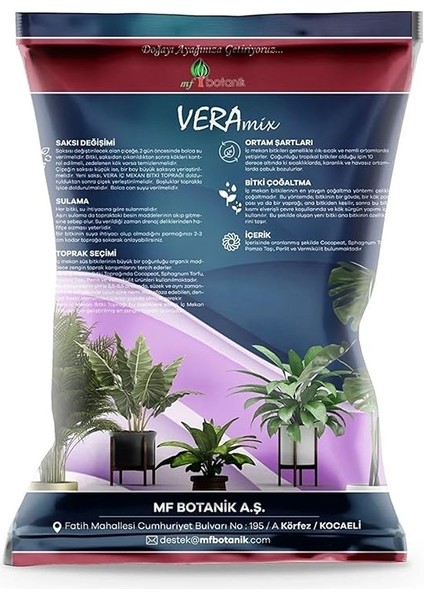 Botanik Vera Özel Karışım Iç Mekan Bitki Toprağı 20 Litre Çiçek Toprağı Toprak Harcı modelleri