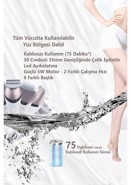 Jolvena 6 Başlıklı Yüz Epilatörü modelleri