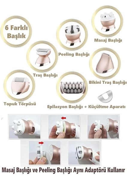 Jolvena 6 Başlıklı Yüz Epilatörü fırsatları