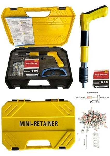 Çivi Tabancası + 100 Adet Barutlu Çivi Hediyeli, Ergonomik Tetikli El Aleti – Ahşap, Beton ve Metal Yüzeyler Için Güçlü Perçinleme ve Sabitleme Aracı fiyatları