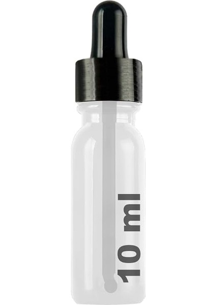 10 ml Metal Kapaklı Damlalık Dropper Şişesi Serum 10 cc Cam Şişe 6 Adet (Siyah Kapak, Şeffaf) fırsatları