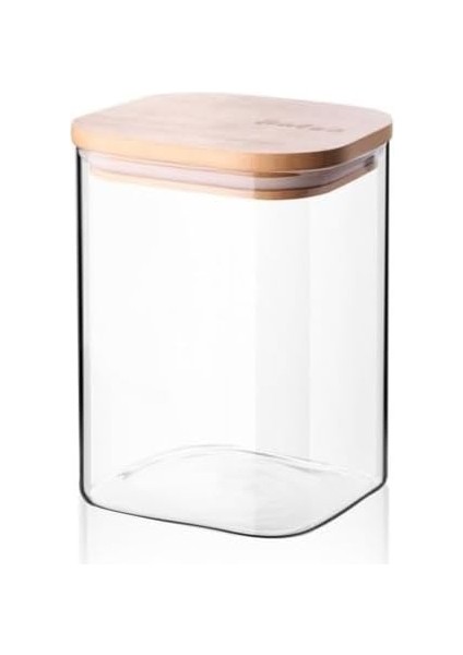 700ML Sızdırmaz Vakumlu Bambu Kapaklı Borosilikat Cam Kavanoz – Hava Geçirmez &amp; Dayanıklı Gıda Saklama Kabı (10CM x 13CM) modelleri