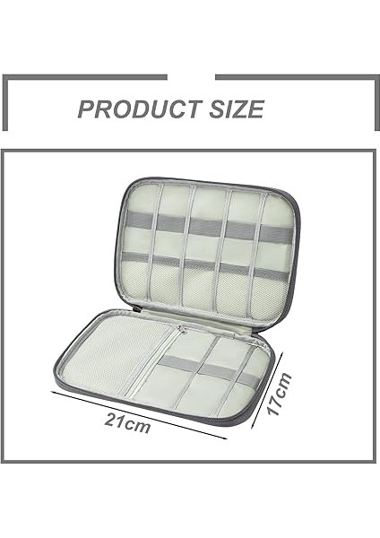 Kablo Çantası, Seyahat Aksesuarı, Gri Kablo Çantası, Düzenleyici, Seyahat Ihtiyaçları, Kablo Düzenleyici Çanta, Cep Telefonu Kablosu, Sabit Disk, Powerbank Sd Kartlar Için Kablo Çantası, fiyatları