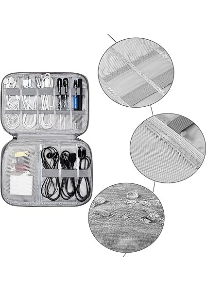 Kablo Çantası, Seyahat Aksesuarı, Gri Kablo Çantası, Düzenleyici, Seyahat Ihtiyaçları, Kablo Düzenleyici Çanta, Cep Telefonu Kablosu, Sabit Disk, Powerbank Sd Kartlar Için Kablo Çantası, modelleri