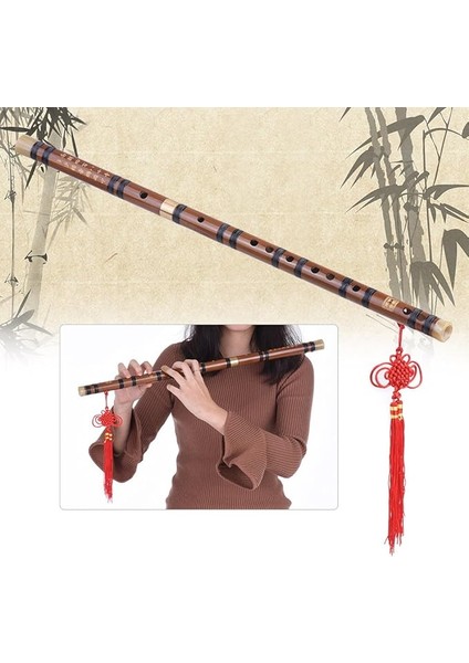 Takılabilir Acı Bambu Flüt Dizi Geleneksel El Yapımı Çin Müzik Nefesli Enstrüman Anahtar D Çalışma Seviyesi Profesyonel