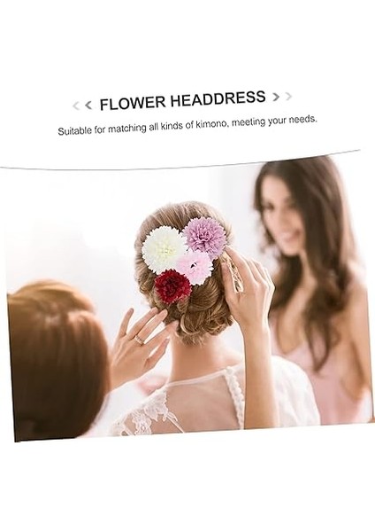 1 Başlık Ipek Çiçek Saç Tokası Gelin Dekoratif Saç Tokası Gelin Inci Saç Aksesuarları Japon Saç Sopa Çiçek U Pimleri Kimono Saç Takı Mor Korunmuş Çiçek Japonya Mizuhiki Plastik modelleri