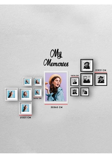 Sök-Tak Paspartulu Siyah 21X21CM Kare Fotoğraf Çerçevesi - 3'lü Paket fiyatları