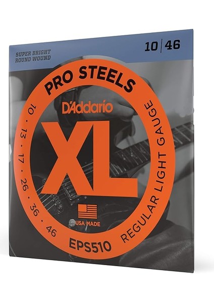 EPS510 Elektro Gitar Tel Seti, Xl, 10-46, Long Scale,