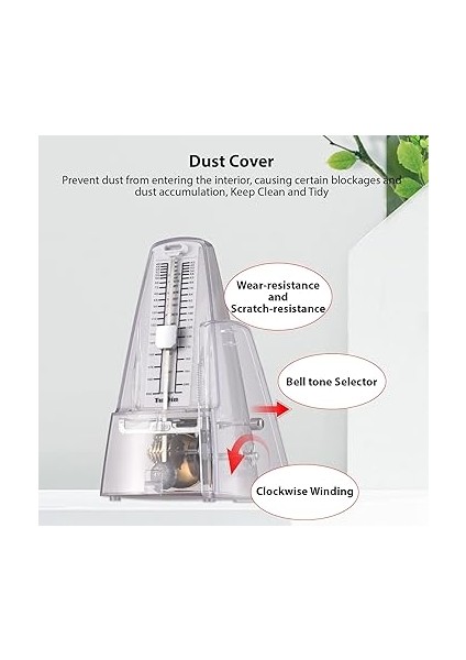 Tunyın Mekanik Metronom Taşınabil Metronom Ayarlanabil Vuruş Hızı Hafif Yüksek Piyano Gitar Davul Guzheng Aurate Vuruş Mekanik Metronom indirimleri