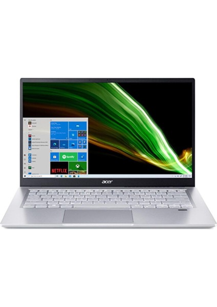Swift 3 SF314-43-R09W Amd Ryzen7 5700U 16GB 512GB SSD Amd Radeon Dos 14'' Fhd 60 Hz Gümüş Notebook NX.AB1EY.00C