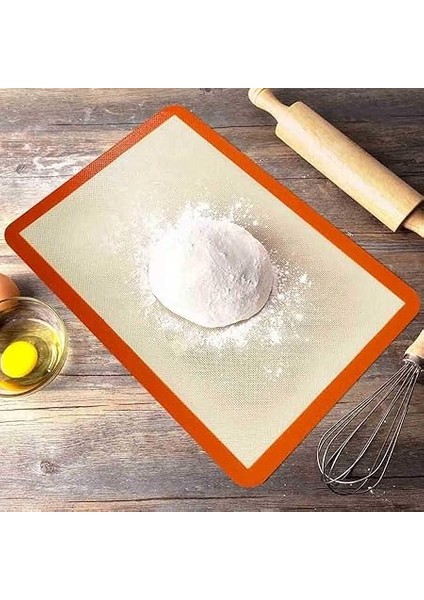Silikon Yanmaz Yapışmaz Pişirme Matı, Hamur Işi Matı, Yıkanabilen Tekrar Kullanılabilien Yapışmaz Fırın Tepsi Sergisi 30X40 cm indirimleri
