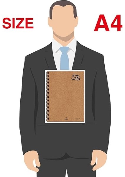 A4 70 Yp. Defter Kraft Kapak Spiralli Hafif Kağıt Kareli 140 Sf. modelleri