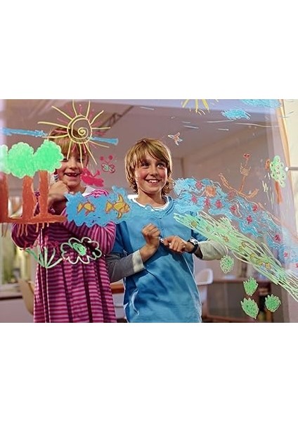 16 Funtastıcs Wındow Fun Çocuklar Için Cam Kalemi 5'li Set Karışık fiyatları