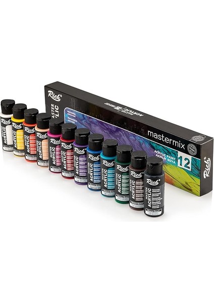 12'li 60 cc Master-Mix Akrilik Set
