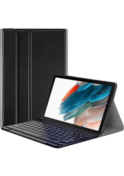 Samsung Galaxy Tab A8 SM-X200 10.5 (2021) Bluetooth Klavyeli Standlı Kılıf - Bkk1