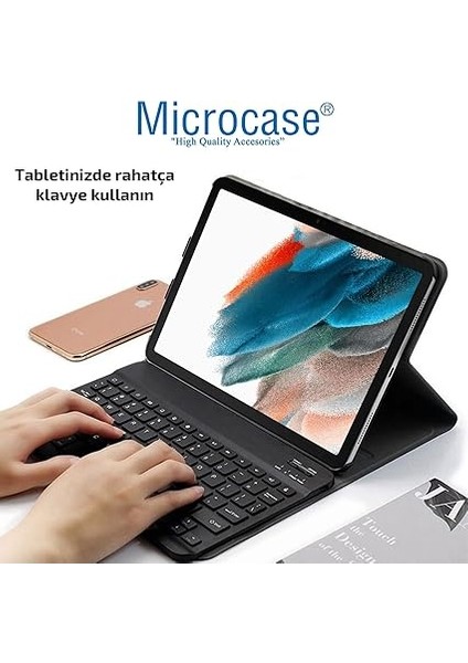 Samsung Galaxy Tab A8 SM-X200 10.5 (2021) Bluetooth Klavyeli Standlı Kılıf - Bkk1 fırsatları