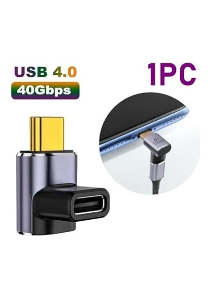 Derece Type-C Çevirici 40 Gbps 90 Derece Typec Çevirici fiyatları