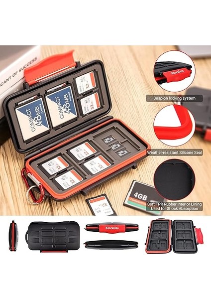 36 Yuvalı Sd Kart Tutucu, 18 Tf + 12 Sd + 6 Cf Hafıza Kartı Tutucu Saklama Cüzdanı, Msd Micro Sd Sdhc Sdxc Sduc Bellek Kartları, Karabinalı, Kompakt ve Taşınabilir fırsatları