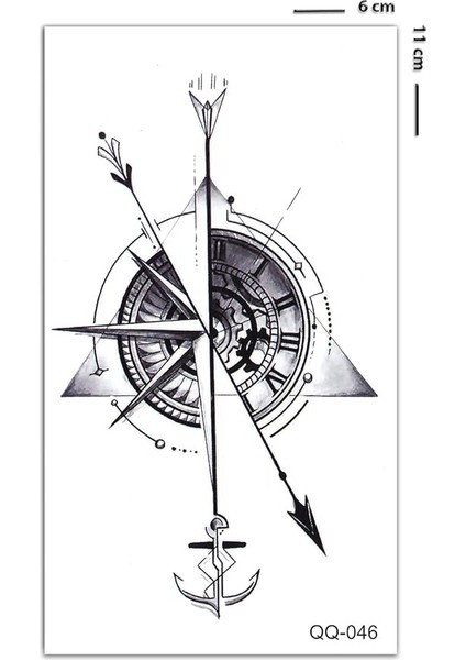 Çapa Dövmesi, Pusula Dövmesi, Unisex Dövme, Geçici Vücut Dövmesi, Minimal Dövme Tattoo fiyatları