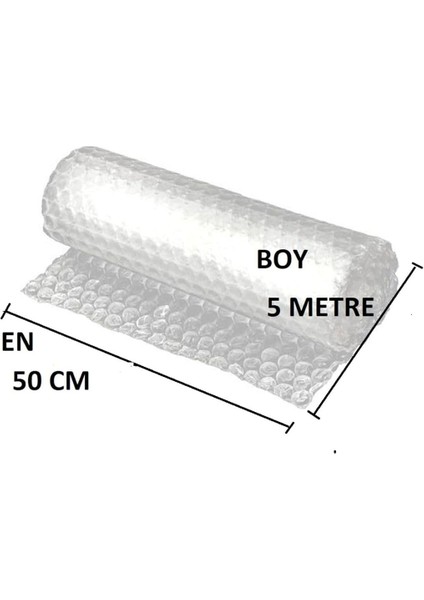 Balonlu Naylon 50CM x 5mt (En: 50 Cm, Boy: 5mt.) Üç Katlı Eşya Koruma Ambalajı, Pat Pat fiyatları