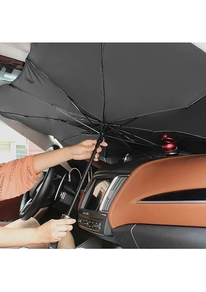 Car Accesories Tüm Araçlar Için Araba Ön Cam Güneşlik Katlanabilir Güneşlik Şemsiye Ön Cam Gölgelik Esnek modelleri