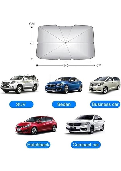 Car Accesories Tüm Araçlar Için Araba Ön Cam Güneşlik Katlanabilir Güneşlik Şemsiye Ön Cam Gölgelik Esnek fırsatları