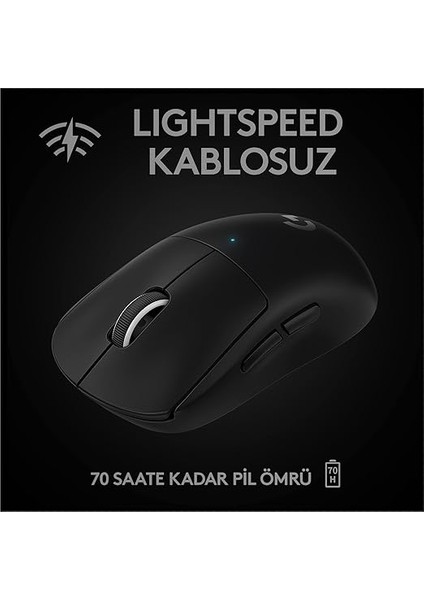 G Pro x Superlıght Kablosuz Lıghtspeed Oyuncu Mouse, 25.600 Dpı, Hero Sensör, 5 Özelleştirilebilir Tuş, 1 Ms Bildirim Hızı, Uzun Pil Ömrü, Pc / Mac ile Uyumlu, Siyah fırsatları