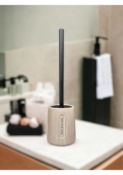 Taper Bej Tuvalet Fırçası D-21015