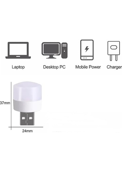 USB LED Küçük Beyaz Işık, USB Mini LED Lamba, Koridor, Tuvalet, Oturma Odası, Çocuk Odası Için Rehber Gece Aydınlatma Işığı (6 Adet) modelleri
