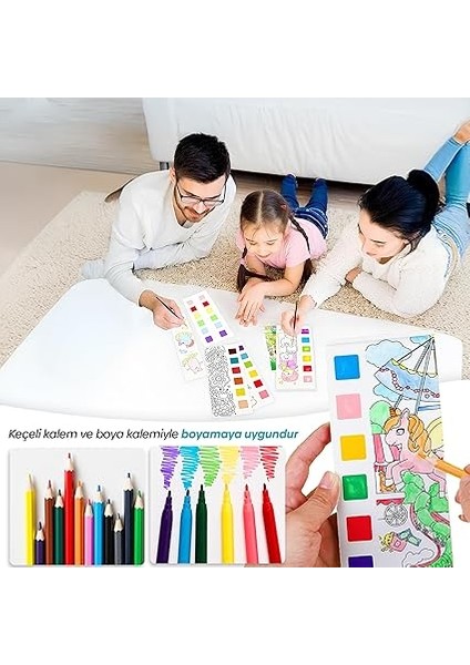 Renk Paletli Sulu Boya Kitabı + Fırça, 12 Sayfa Boyama Kitabı, Aktivite Boyama Seti, Çocuklar Için Yeni Nesil Sulu Boya Defteri (Çiçek Perisi) indirimleri