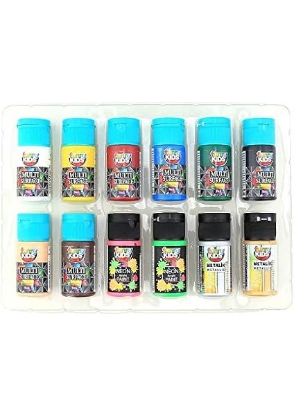 Funny Kids 8+2+2 Multimix Set 12 Renk x 20ML fiyatları