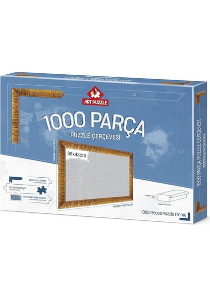 Puzzle Altın 1000 Parça Demonte Puzzle Çerçevesi