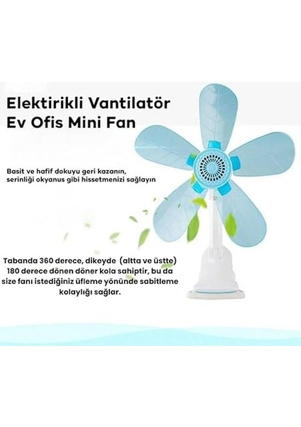 Mobile Masaüstü Klipsli Sessiz Ayarlanabilir Açılı Mini Vantilatör, Ofis, Yatak Odası, Ev Tipi Vantilatör fiyatları