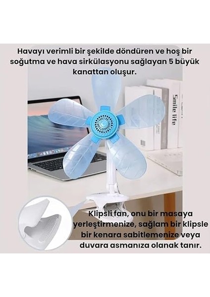 Mobile Masaüstü Klipsli Sessiz Ayarlanabilir Açılı Mini Vantilatör, Ofis, Yatak Odası, Ev Tipi Vantilatör modelleri