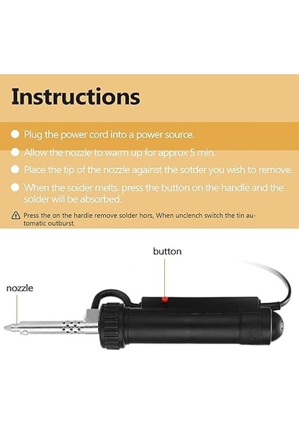 BBT-680 Otomatik Taşınabil Elektrikli Lehim Emici Vakum Lehimleme Pompası Lehimi Çıkarın Siyah modelleri