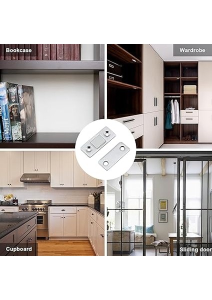 Home 4 Adet Mıknatıslı Kilit,kendinden Yapışkanlı Kapı Mıknatısları,mobilya, Sürgülü Kapı, Dolap Kapısı, Çekmece Kilidi,tutucu,mıknatıs indirimleri