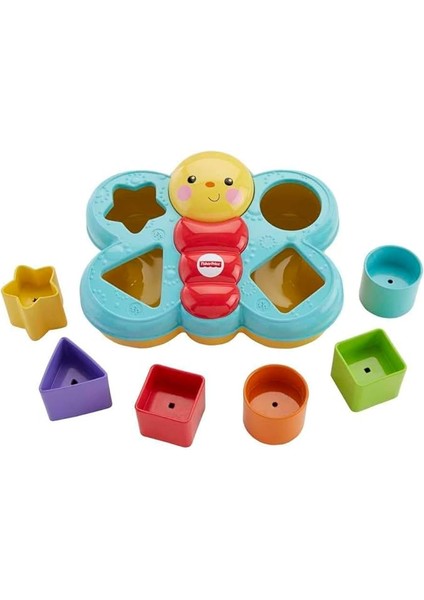 Şekil Eşleştirme Arkadaşı Kelebek Fisher-Price Şekil Eşleştirme Arkadaşı Kelebek, 6 Bloklu, Şekil Eşleştirme Oyunu CDC22 CDC22