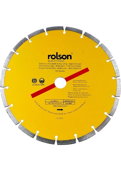 24397 230 mm Diamnod Tipped Segmented Blade