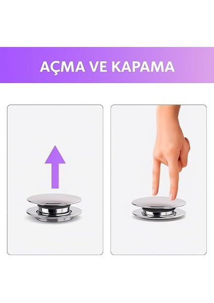 Lavabo Sifonu – Paslanmaz Çelik Kapaklı, Dayanıklı Plastik Gövde, Kolay Montaj ve Standart Uyumlu Tasarım indirimleri