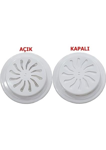 Home Ayarlı Doğalgaz Cam Menfezi Beyaz Ø18CM - Aç-Kapa Ayarlanabilir Soğuk Hava Engelleyen Cam Menfezi - Şeffaf Panel Hava Kapaklı Havalandırma Menfezi modelleri