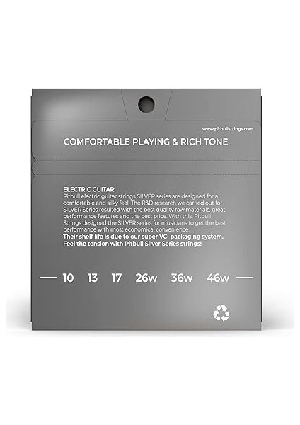 Silver Seri Elektro Gitar Teli Seg 10-46 L(Light) fiyatları