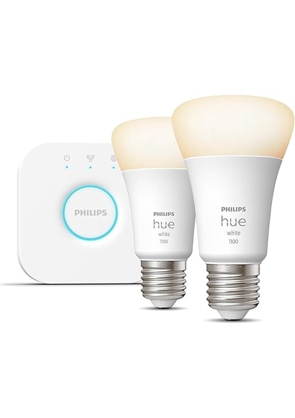 Hue Beyaz Akıllı E27 LED Ampul Başlangıç Seti, Kumandalı, Bluetooth Özellikli fiyatları