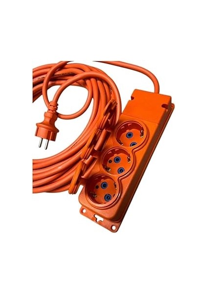Uzatma Kablosu – 20 Metre, 3x2,5mm Kablo Kesiti, IP44 Su Sıçrama Koruması, Seyyar Prizli, Dış Mekan ve Iç Mekan Kullanımı Için 3WAY-20325-F Bylion modelleri