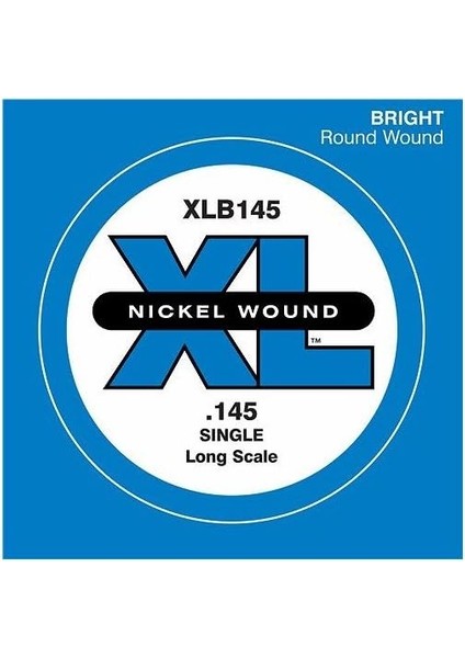 XLB145 Tek Tel (Beden: Xl) Nikel Sargı 145 Long Scale