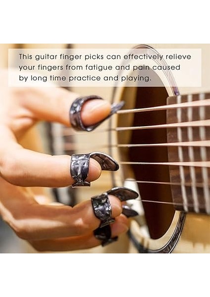 15 Adet Gitar Parmak Penası, 5 Adet Baş Parmak Penası ve 5 Adet Işaret Parmağı Penası ve 5 Adet Metal Pena, Elektronik Gitar, Akustik ve Bas Için fiyatları