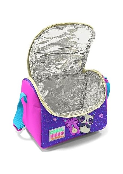 High Pembe Mor Anime Baskılı Kız Çocuk Yalıtımlı Beslenme Çantası fiyatları