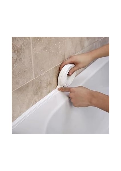 Sızdırmaz Derz Bandı 3.2 M Banyo Küvet Mutfak Lavabo Beyaz Su Sızdırmaz Bant Su Geçirmez Kenar Bandı Sızdırmazlık Tamiri. fiyatları