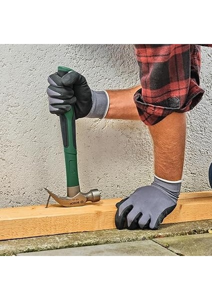 Tırnaklı Çekiç 450 G (Ekstra Büyük Darbe Yüzeyi; Sağlam Karbon Çelik; V Şeklinde Pençe; Cam Elyaf Çekirdekli Rahat Yumuşak Sap; Düşük Titreşim) fiyatları